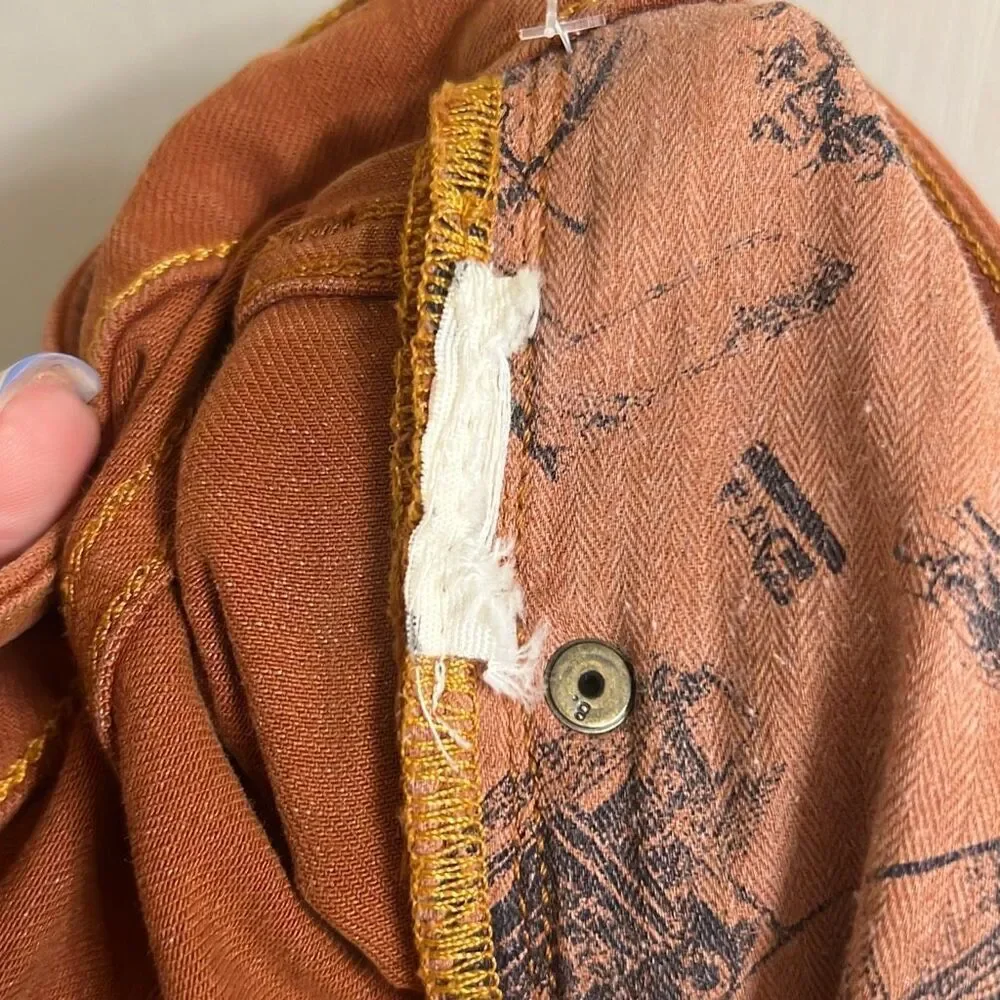 ✨Anthropologie Pilcro and the Letterpress Stet Sz 30 Pants Rust Brown Orange✨ - Picture 8 of 8